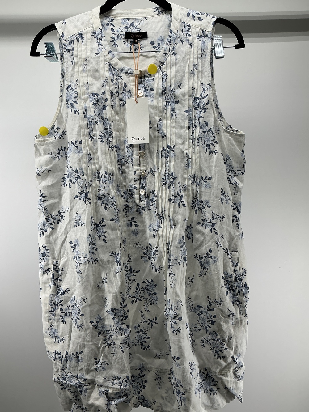 100% European Linen Sleeveless Swing Dress